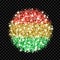 Bolivia flag sparkling badge