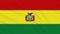 Bolivia flag waving cloth, background loop