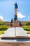 Bolivia La Paz monument in  Murillo square