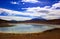 Bolivia mountains and lake panorama