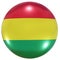 Bolivia national flag button