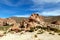 Bolivia: red rock formations of the Italia Perdida, or lost Italy, in Eduardo Avaroa Andean Fauna National Reserve