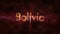 Bolivia - Shiny looping country name text animation