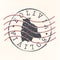Bolivia Stamp Postal. Map Silhouette Seal. Passport Round Design. Vector Icon. Design Retro Travel.