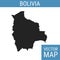 Bolivia vector map with title