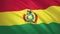 Bolivia. Waving flag video background