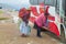 Bolivia women in the bus