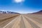 Bolivian dirt road view,Bolivia