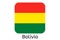 Bolivian flag icon, Bolivia country flag vector illustration