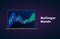 Bollinger Bands technical analysis indicator cloud on stock market, forex and cryptocurrency trading exchange market.