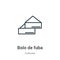 Bolo de fuba outline vector icon. Thin line black bolo de fuba icon, flat vector simple element illustration from editable