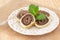 Bolo de rolo (swiss roll, roll cake) Brazilian chocolate dessert