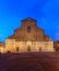 Bologna Basilica of San Petronio at dusk