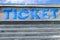 Bologna, entrance to the funfair, ticket detail