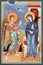 BOLOGNA, ITALY - APRIL 18, 2018: The icon of The Annunciation in church Chiesa di San Pietro by Sebastian Tarud