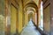 Bologna, Italy. Famous San Luca`s porch : the longest portico in the world