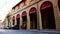 Bologna, Italy, main entrance of Cavour gallery luxury shopping center