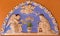 BOLOGNA, ITALY - MARCH 15, 2014: Ceramic relief of Annunciation scene on the house