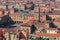 Bologna - Outlook from Torre Asinelli to Palazzo Podesta and Palazzo Comunale