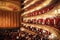 Bolshoi theatre during the intermission with visitors. Historical scene. Moscow. Russia. 30.05.2019