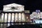 Bolshoy theater historic building in Moscow. Night view