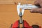 Bolt diameter measurement technology using calipers