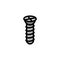 bolt metal assembly color icon vector illustration