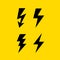 Bolt thunder arrow vector icon