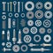 Bolts, screws or nuts, construction hardware tools