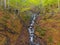 Bolu, Seven Lakes national park aerial view in Turkey.