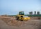 BOMAG Vibration single-cylinder road roller for leveling soil, gravel in the construction of roads