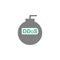 Bomb, ddos icon. Element of Cyber and Security icon for mobile concept and web apps. Detailed Bomb, ddos icon can be used for web