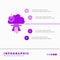 Bomb, explosion, nuclear, special, war Infographics Template for Website and Presentation. GLyph Purple icon infographic style