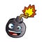 Bomb explosive character mascot