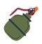 Bomb explosive weapons, hand grenade with pin