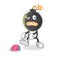 Bomb head zombie character.mascot vector