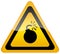 Bomb warning sign