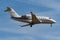 Bombardier CL-600-2B16 Challenger jet arrival in Zurich in Switzerland