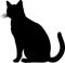 Bombay Cat Black Silhouette Generative Ai