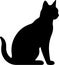 Bombay Cat Black Silhouette Generative Ai