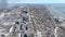 Bombed Mariupol aerial view. Bombed city in Ukraine.