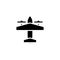 Bomber plane icon solid. vehicle and transportation icon stock