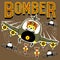Bombers cartoon vector with funny pilot