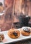 Bombolone or bomboloni is an Italian filled donut and snack food. German donuts - krapfen or berliner - filled with jam and