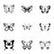 Bombyx icons set, simple style