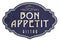 Bon Appetit Kitchen Sign Plaque Victorian Enamel Bistro