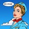 Bon voyage stewardess tourism travel flight