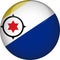 Bonaire 3D Rounded Country Flag Button Icon