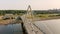 Bond Bridge and Kansas City skyline late afternoon.