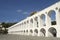 Bonde Tram Train at Arcos da Lapa Arches Rio de Janeiro Brazil